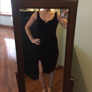 Burgundy cocktail dress!